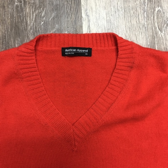 American Apparel red wool sweater, size XS. - Picture 2 of 4